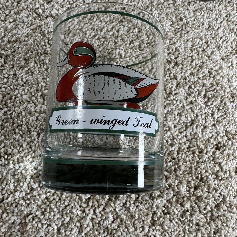 VTG Georges Briard‎ Double Old Fashioned Cocktail Duck Glasses Set Of 3